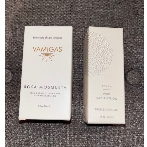 Brand New Vamigas Rose Mosquesta Oil & 1 True Botanical Renew Pure Radiance Oil - Picture 1 of 6